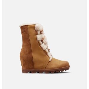 Women’s Sorel Joan of Artic Wedge II Shearling in Camel Brown size 8.5